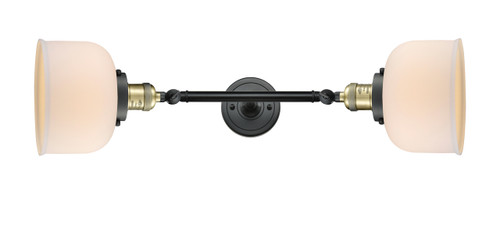 Bell - 2 Light - 8 inch - Black Antique Brass - Bath Vanity Light (208L-BAB-G71-LED)