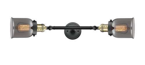 Bell - 2 Light - 5 inch - Black Antique Brass - Bath Vanity Light (208L-BAB-G53)