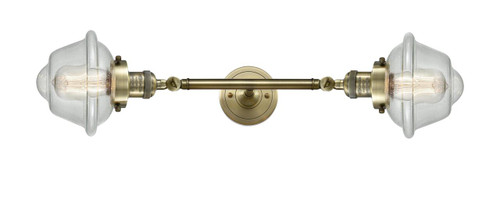 Oxford - 2 Light - 8 inch - Antique Brass - Bath Vanity Light (208L-AB-G534)