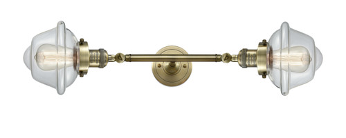 Oxford - 2 Light - 8 inch - Antique Brass - Bath Vanity Light (208L-AB-G532)