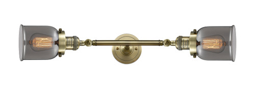 Bell - 2 Light - 5 inch - Antique Brass - Bath Vanity Light (208L-AB-G53)
