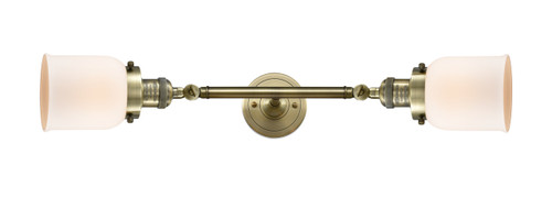 Bell - 2 Light - 5 inch - Antique Brass - Bath Vanity Light (208L-AB-G51-LED)