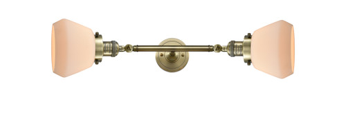 Fulton - 2 Light - 7 inch - Antique Brass - Bath Vanity Light (208L-AB-G171-LED)