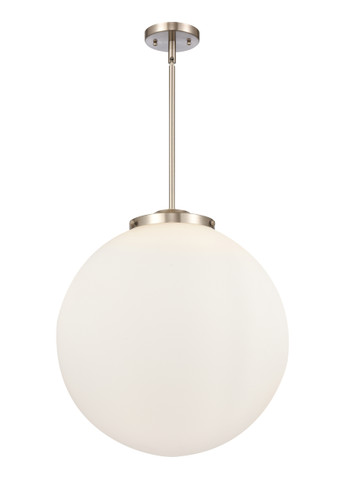 Beacon - 3 Light - 18 inch - Brushed Satin Nickel - Cord hung - Pendant (221-3S-SN-G201-18)