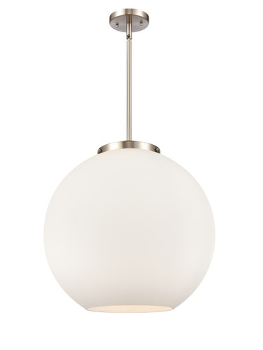 Athens - 3 Light - 18 inch - Brushed Satin Nickel - Cord hung - Pendant (221-3S-SN-G121-18-LED)