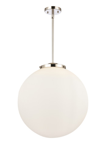 Beacon - 3 Light - 18 inch - Polished Nickel - Cord hung - Pendant (221-3S-PN-G201-18)