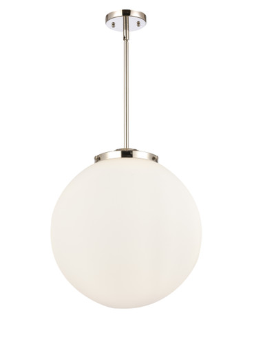 Beacon - 3 Light - 16 inch - Polished Nickel - Cord hung - Pendant (221-3S-PN-G201-16-LED)