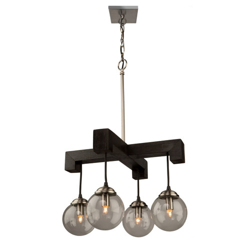 Espresso 4 Light Deep Expresso Brown Chandelier (AC10444EN)