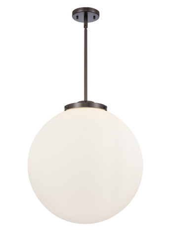 Beacon - 3 Light - 18 inch - Oil Rubbed Bronze - Cord hung - Pendant (221-3S-OB-G201-18-LED)