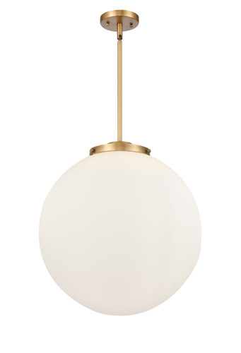 Beacon - 3 Light - 18 inch - Brushed Brass - Cord hung - Pendant (221-3S-BB-G201-18)
