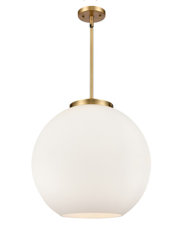 Athens - 3 Light - 18 inch - Brushed Brass - Cord hung - Pendant (221-3S-BB-G121-18)
