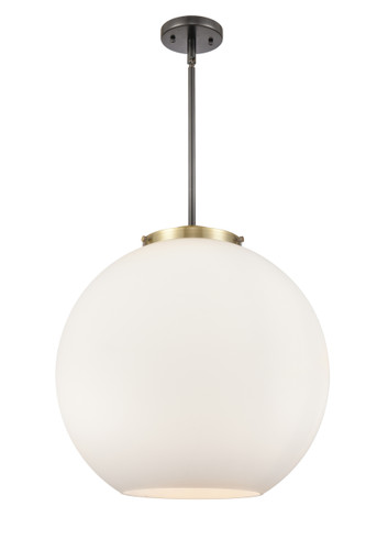 Athens - 3 Light - 18 inch - Black Antique Brass - Cord hung - Pendant (221-3S-BAB-G121-18-LED)