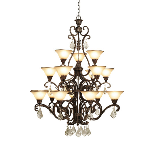 Florence 18 Light Multi Tone Bronze Chandelier (AC1831)