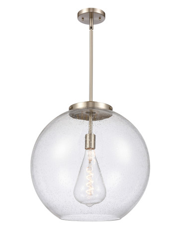 Athens - 1 Light - 18 inch - Brushed Satin Nickel - Stem Hung - Pendant (221-1S-SN-G124-18-LED)