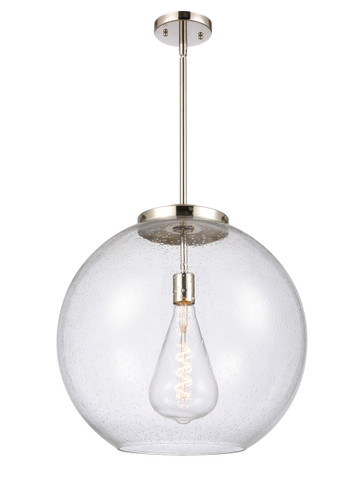 Athens - 1 Light - 18 inch - Polished Nickel - Stem Hung - Pendant (221-1S-PN-G124-18-LED)