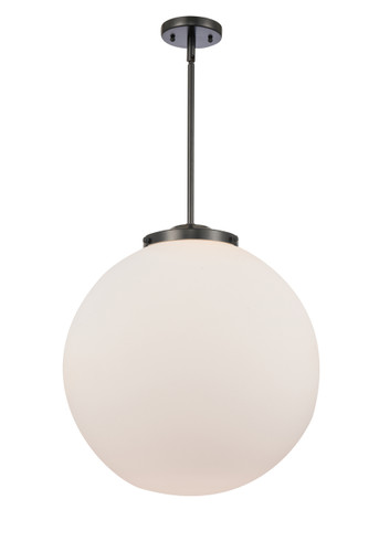 Beacon - 1 Light - 18 inch - Matte Black - Stem Hung - Pendant (221-1S-BK-G201-18)