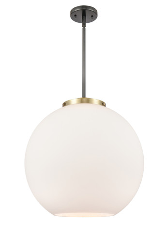 Athens - 1 Light - 18 inch - Black Antique Brass - Stem Hung - Pendant (221-1S-BAB-G121-18)