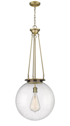 Beacon - 1 Light - 18 inch - Antique Brass - Chain Hung - Pendant (221-1P-AB-G204-18)