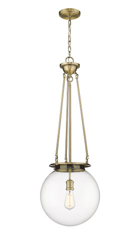 Beacon - 1 Light - 14 inch - Antique Brass - Chain Hung - Pendant (221-1P-AB-G202-14)