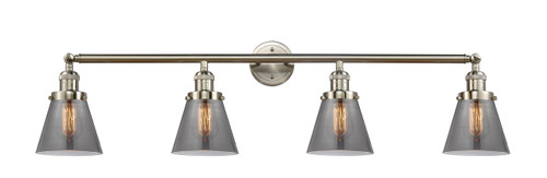 Cone - 4 Light - 42 inch - Brushed Satin Nickel - Bath Vanity Light (215-SN-G63)