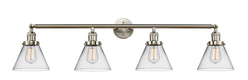 Cone - 4 Light - 44 inch - Brushed Satin Nickel - Bath Vanity Light (215-SN-G42)