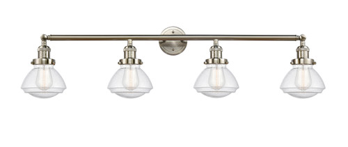 Olean - 4 Light - 43 inch - Brushed Satin Nickel - Bath Vanity Light (215-SN-G324-LED)