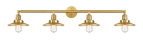 Railroad - 4 Light - 44 inch - Satin Gold - Bath Vanity Light (215-SG-M4-LED)