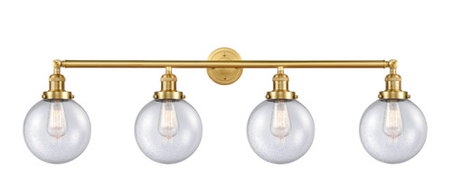 Beacon - 4 Light - 44 inch - Satin Gold - Bath Vanity Light (215-SG-G204-8)