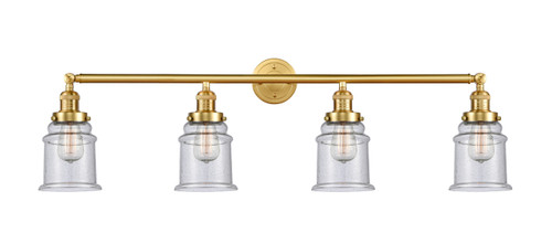 Canton - 4 Light - 42 inch - Satin Gold - Bath Vanity Light (215-SG-G184-LED)