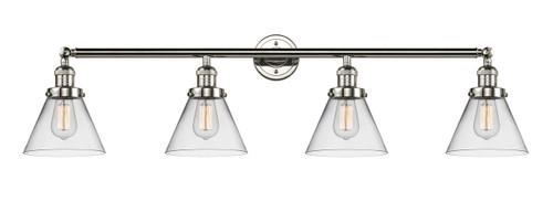 Cone - 4 Light - 44 inch - Polished Nickel - Bath Vanity Light (215-PN-G42)