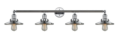 Railroad - 4 Light - 44 inch - Polished Chrome - Bath Vanity Light (215-PC-M7-LED)