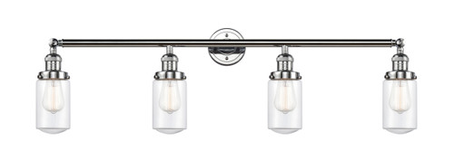 Dover - 4 Light - 43 inch - Polished Chrome - Bath Vanity Light (215-PC-G312-LED)