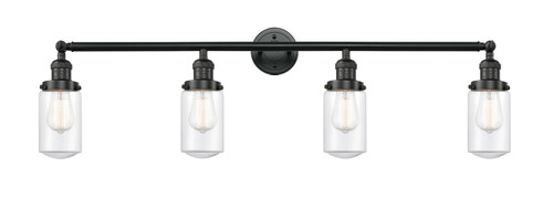 Dover - 4 Light - 43 inch - Matte Black - Bath Vanity Light (215-BK-G312)