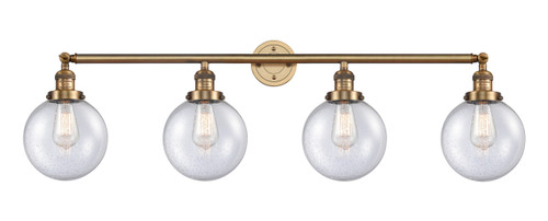 Beacon - 4 Light - 44 inch - Brushed Brass - Bath Vanity Light (215-BB-G204-8-LED)