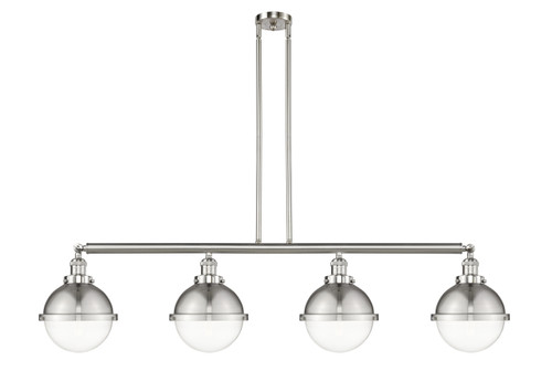 Hampden - 4 Light - 54 inch - Brushed Satin Nickel - Stem Hung - Island Light (214-SN-HFS-82-SN)