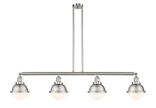 Hampden - 4 Light - 52 inch - Brushed Satin Nickel - Stem Hung - Island Light (214-SN-HFS-61-SN)