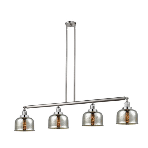 Bell - 4 Light - 53 inch - Brushed Satin Nickel - Stem Hung - Island Light (214-SN-G78)