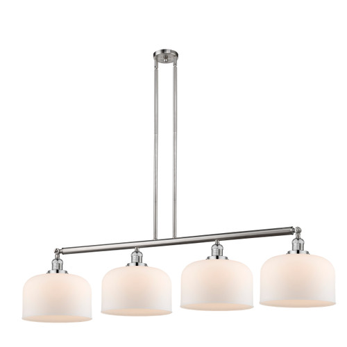 Bell - 4 Light - 54 inch - Brushed Satin Nickel - Stem Hung - Island Light (214-SN-G71-L)