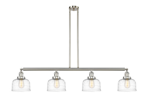 Bell - 4 Light - 53 inch - Brushed Satin Nickel - Stem Hung - Island Light (214-SN-G713-LED)
