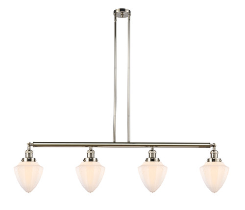 Bullet - 4 Light - 50 inch - Polished Nickel - Stem Hung - Island Light (214-PN-G661-7-LED)