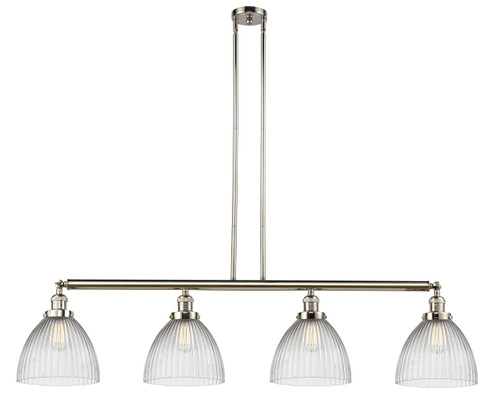 Seneca Falls - 4 Light - 51 inch - Polished Nickel - Stem Hung - Island Light (214-PN-G222-LED)