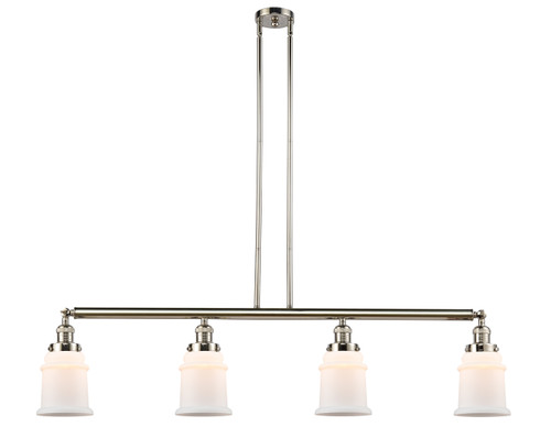 Canton - 4 Light - 51 inch - Polished Nickel - Stem Hung - Island Light (214-PN-G181-LED)