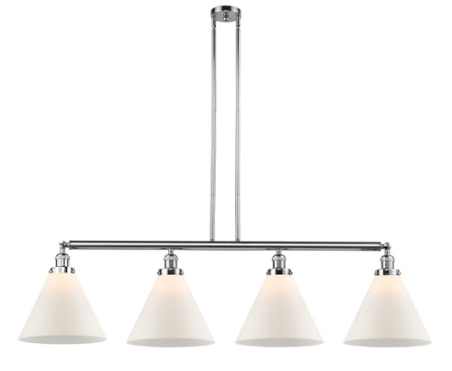 Cone - 4 Light - 56 inch - Polished Chrome - Stem Hung - Island Light (214-PC-G41-L)