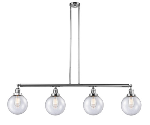 Beacon - 4 Light - 53 inch - Polished Chrome - Stem Hung - Island Light (214-PC-G204-8)