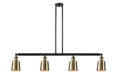 Addison - 4 Light - 50 inch - Black Antique Brass - Stem Hung - Island Light (214-BAB-M9-AB)