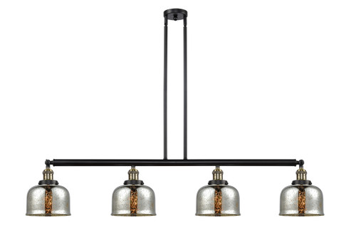 Bell - 4 Light - 53 inch - Black Antique Brass - Stem Hung - Island Light (214-BAB-G78)