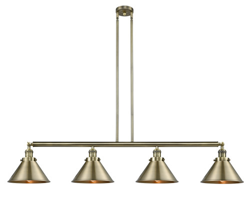 Briarcliff - 4 Light - 55 inch - Antique Brass - Stem Hung - Island Light (214-AB-M10-AB-LED)