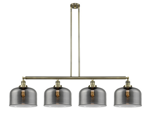 Bell - 4 Light - 54 inch - Antique Brass - Stem Hung - Island Light (214-AB-G73-L-LED)