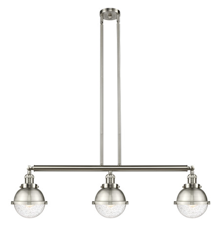 Hampden - 3 Light - 40 inch - Brushed Satin Nickel - Stem Hung - Island Light (213-SN-HFS-64-SN-LED)