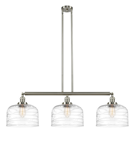 Bell - 3 Light - 42 inch - Brushed Satin Nickel - Stem Hung - Island Light (213-SN-G713-L)